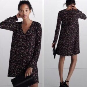 EUC Madewell x Sezane Floral Mini Shirt Dress - XS